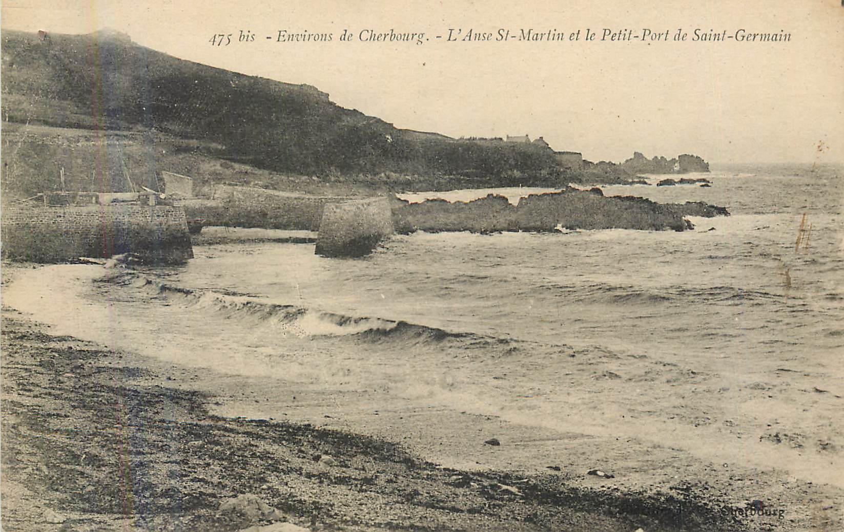 L'Anse St-Martin und der Petit-Port von Saint-Germain — Umgebung von Cherbourg — 475 bis