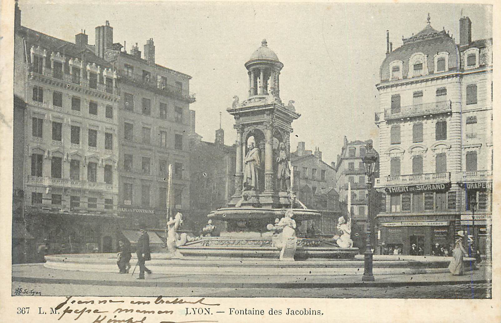 CPA Lyon fontaine des jacobins