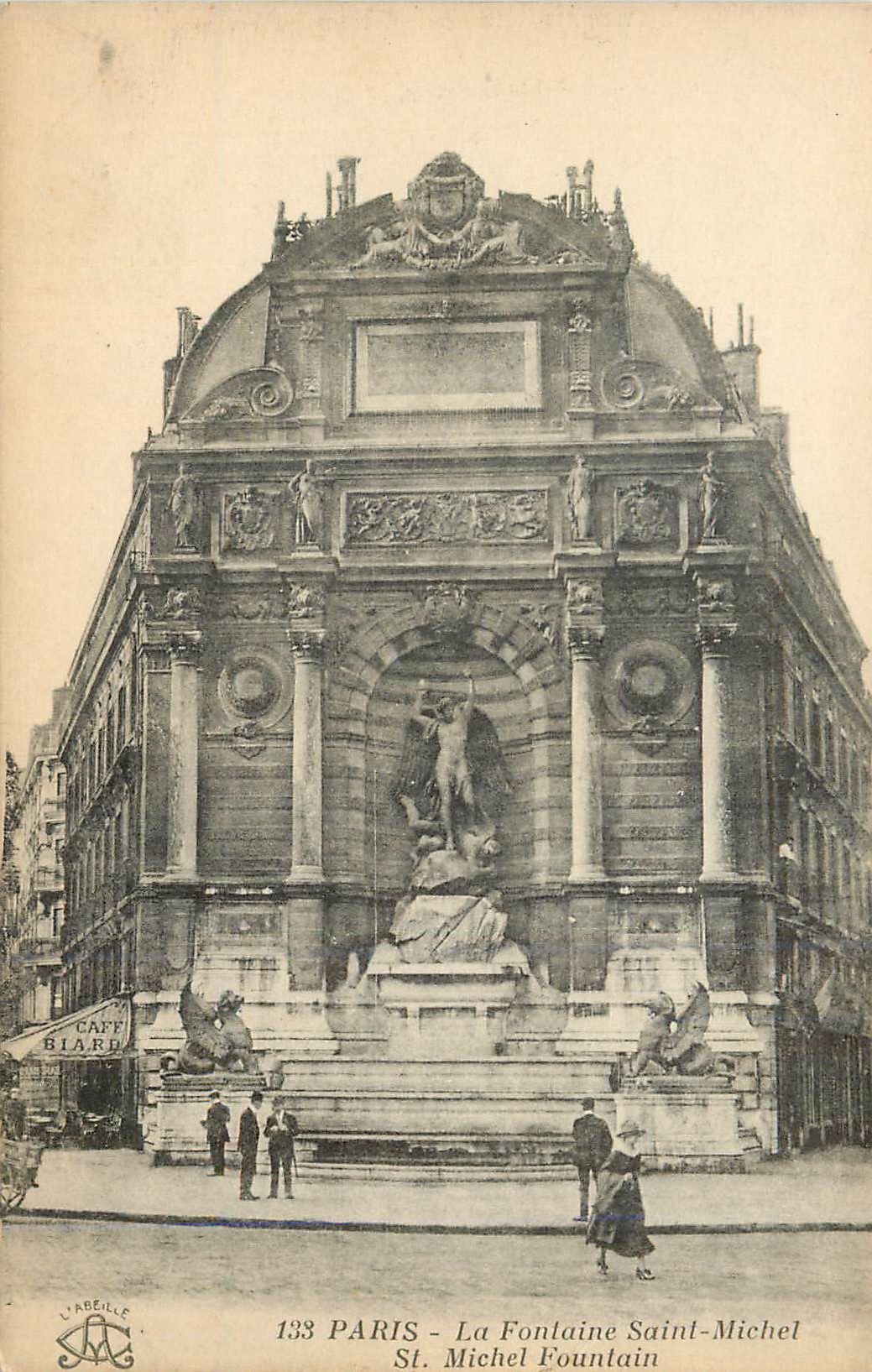 CPA Paris la fontaine saint michel