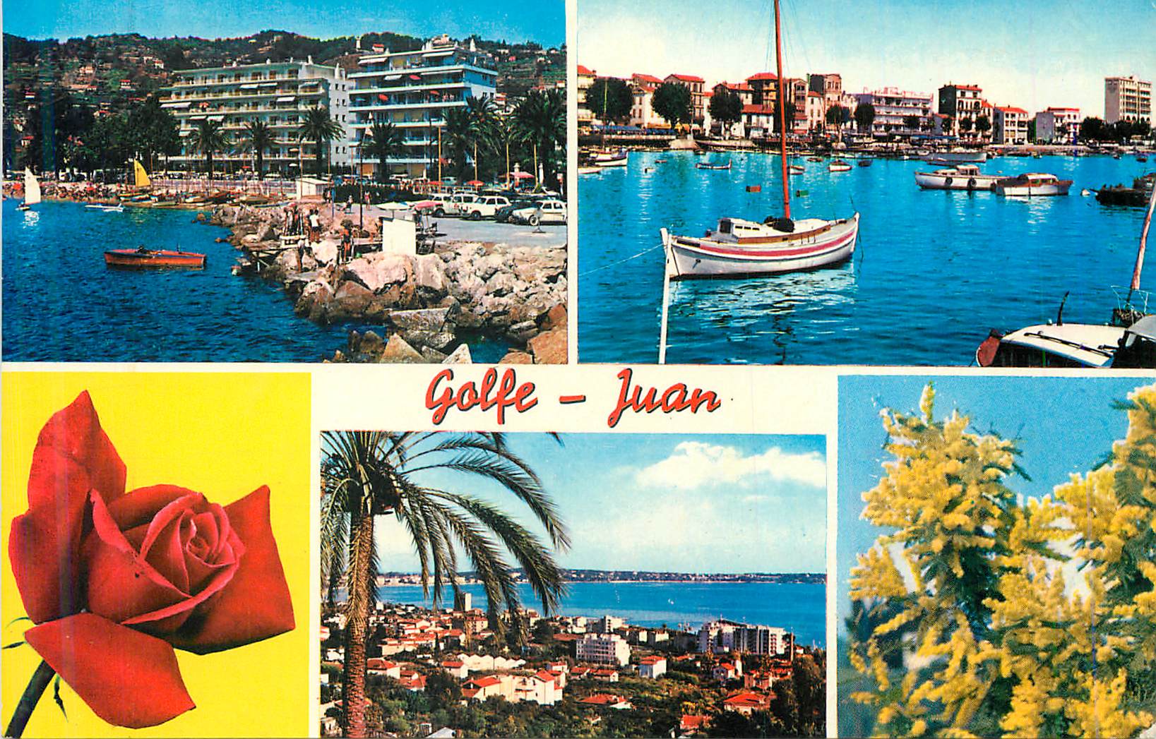 CPM La cote d azur golfe juan un coin du port le port Bateaux