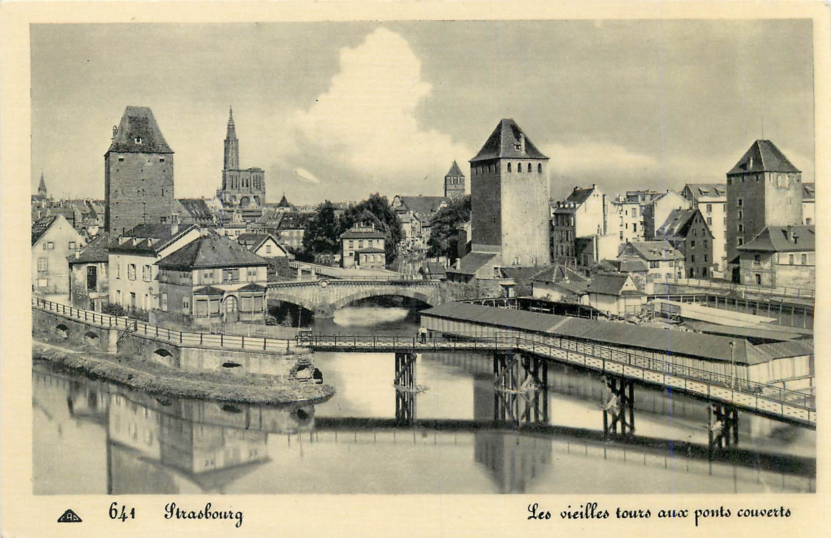 CPM Strasbourg les vieilles tours aux ponts couverts