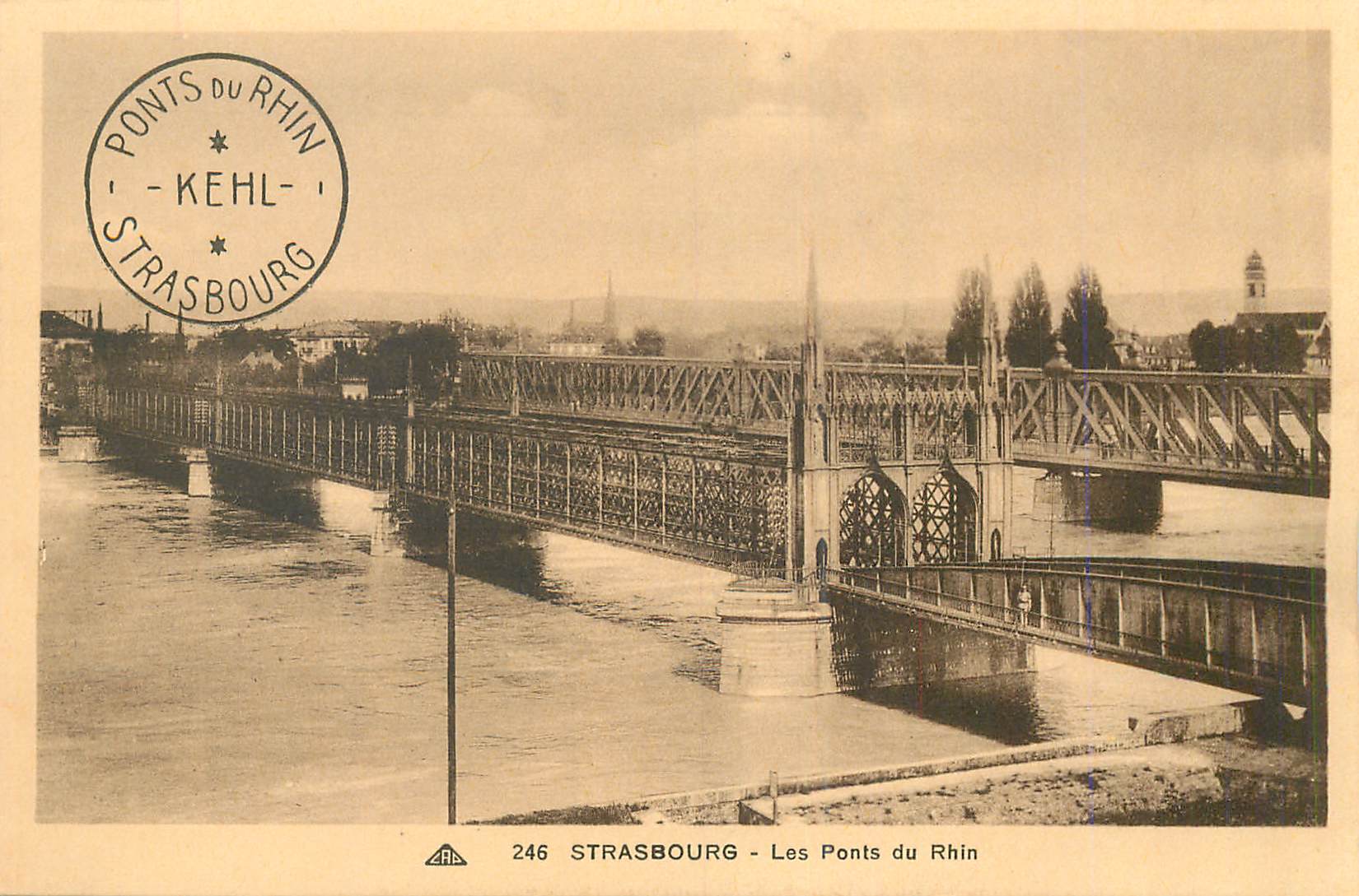 CPA Strasbourg les ponts du rhin