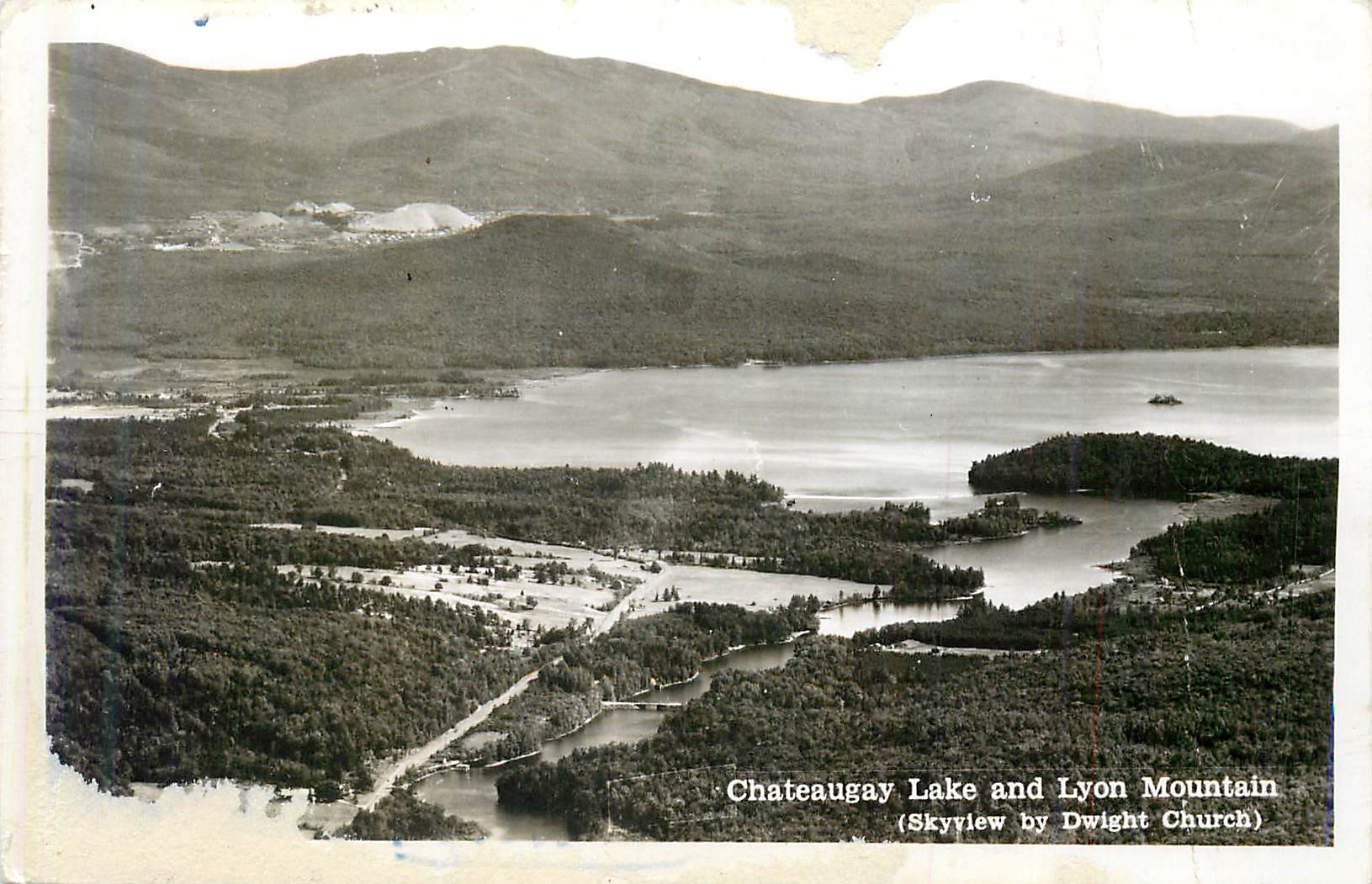 CPM Chateaugay lake and lyon mountain (skyview by dwight church)