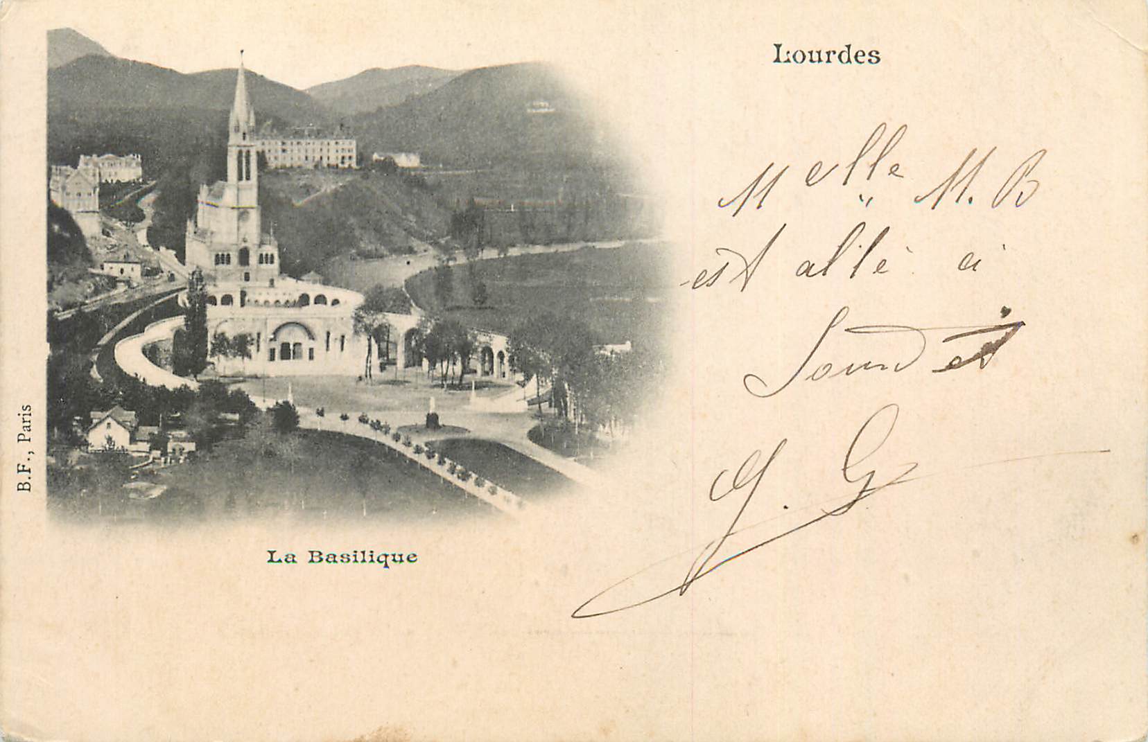 Lourdes — La Basilique — B.F., Paris