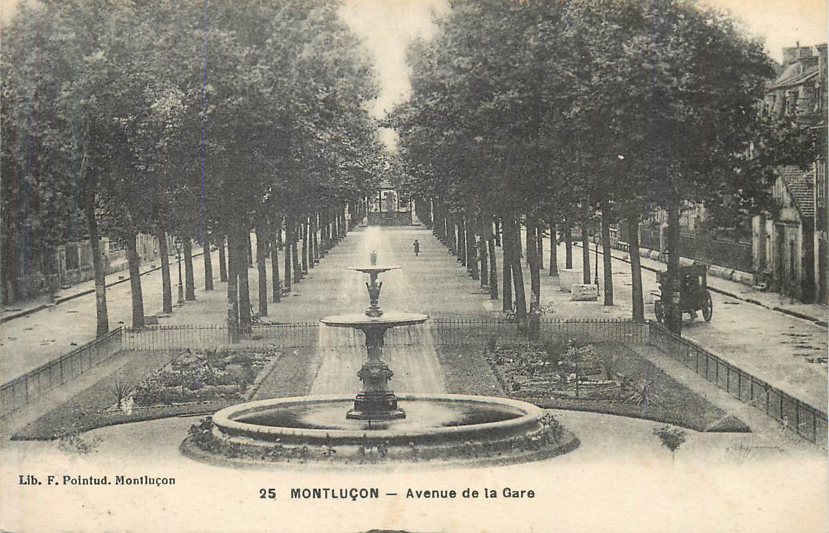 CPA Montlucon avenue de la gare