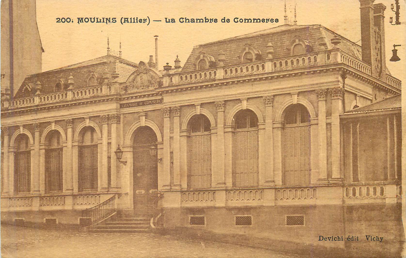 CPA Moulins (allier) la chambre de commerce