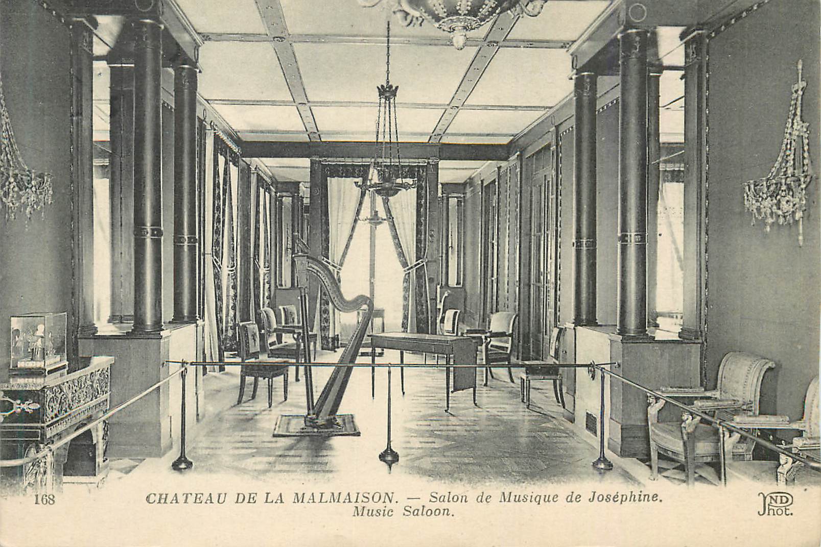CPA Chateau de la malmaison salon de musique de josephine