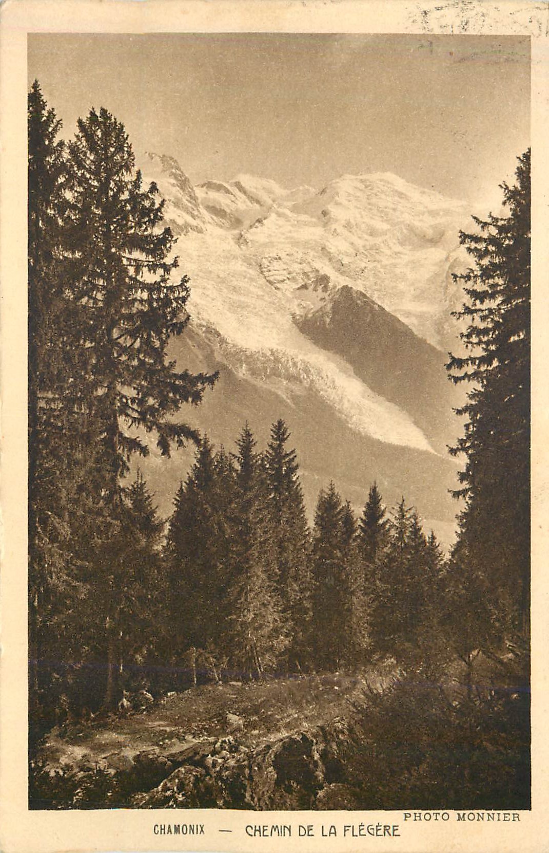 CPA Chamonix chemin de la flegere