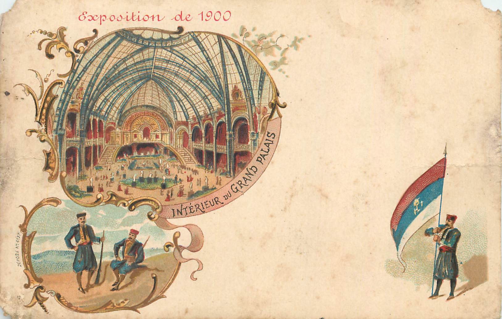 CPA Exposition de 1900 Interieur du Grand Palais