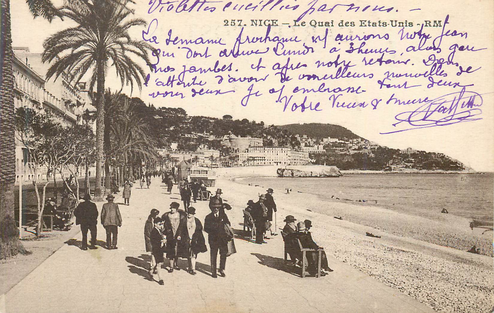 CPA Nice le quai des etats unis