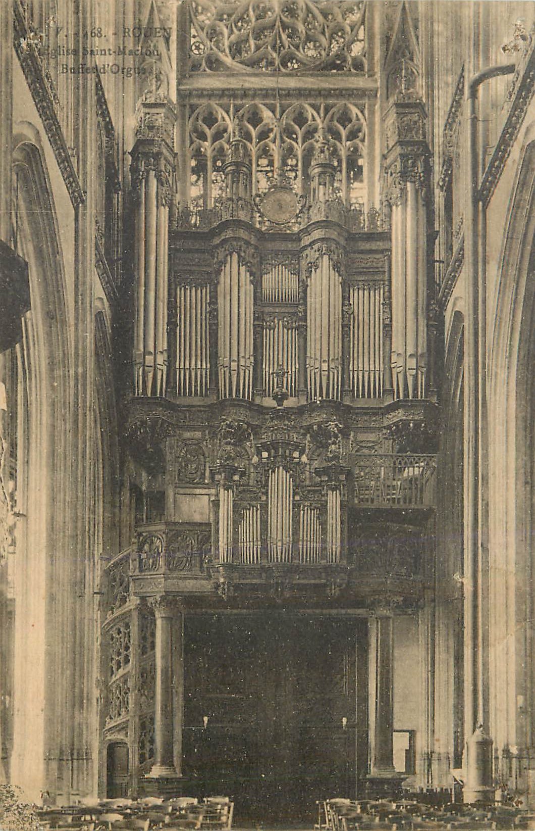 CPA Rouen Eglise St Maclou Buffet d'orgues