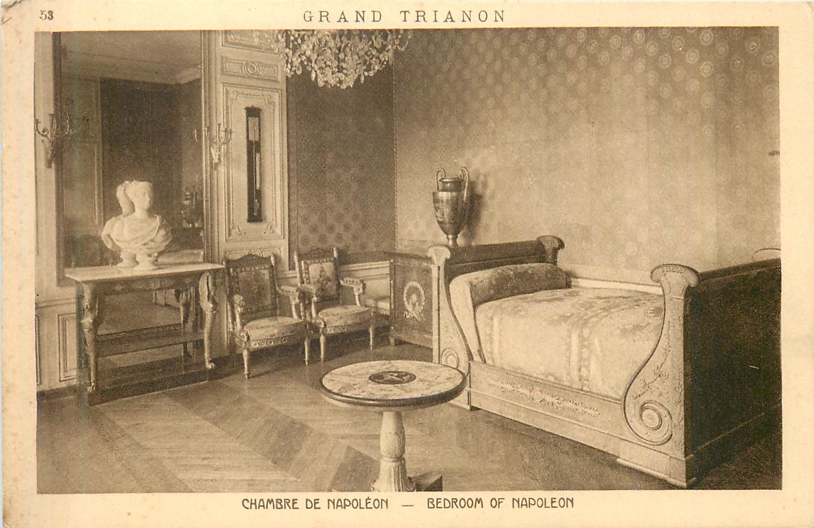 CPA Grand trianon chambre de napoleon
