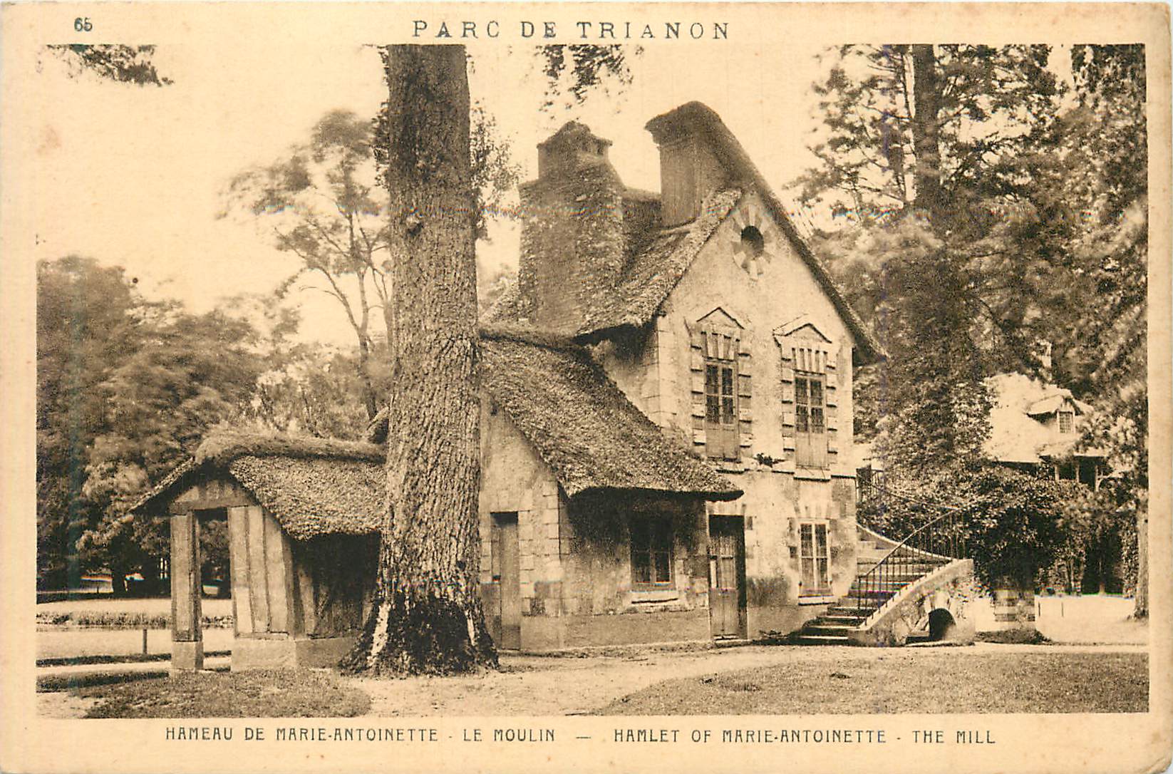 CPA Parc de trianon hameau de marie antoine le moulin