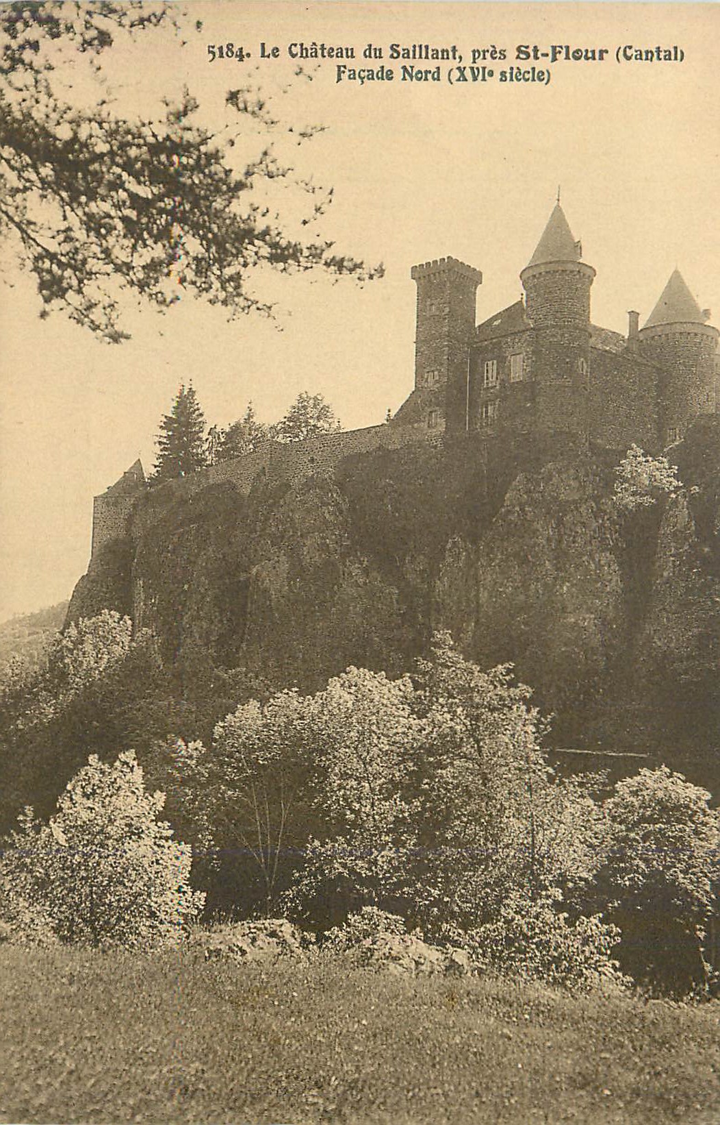 CPA Le chateau du sailiant pres st flour (cantal) facade nord (xvi siecle)