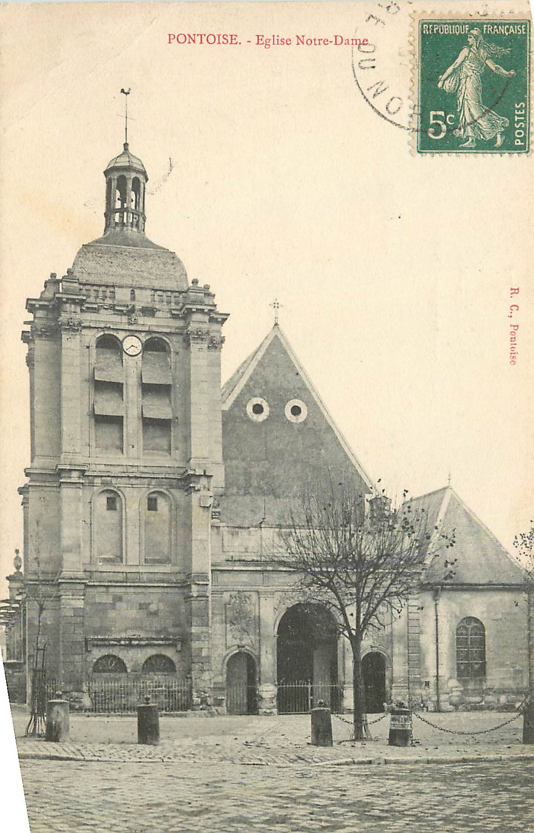 CPA Pontoise eglise notre dame