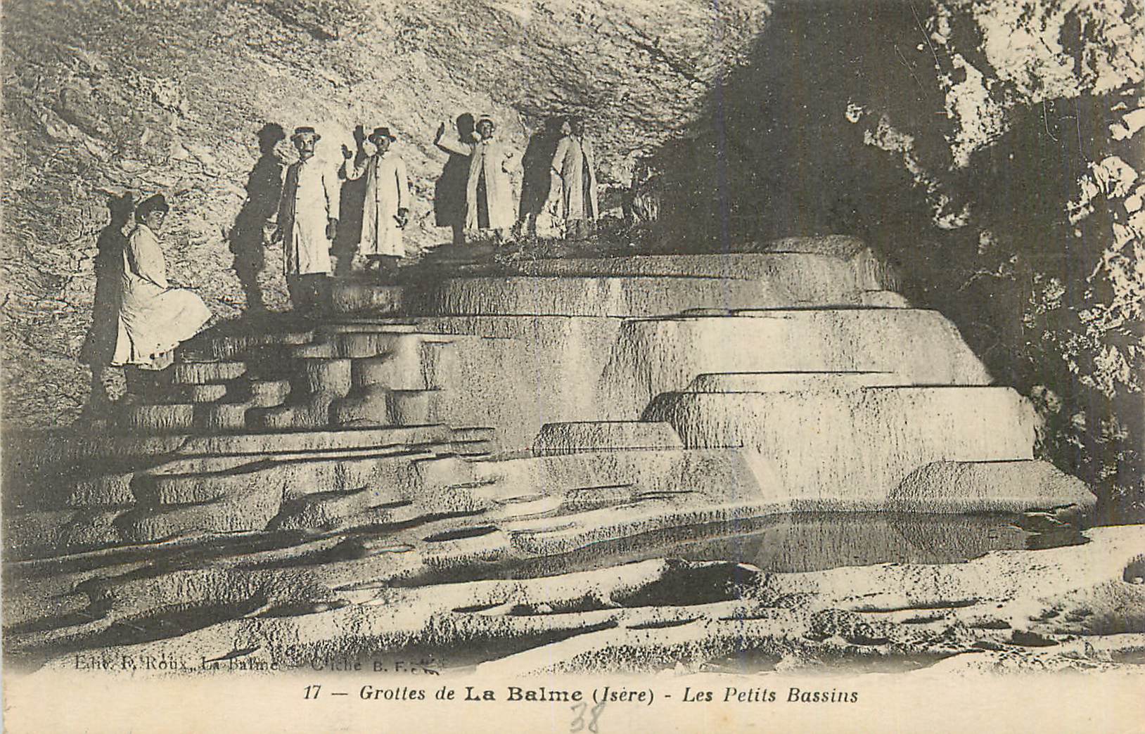 Grottes de La Balme (Isère) — Les Petits Bassins — Cliché B.F.C.