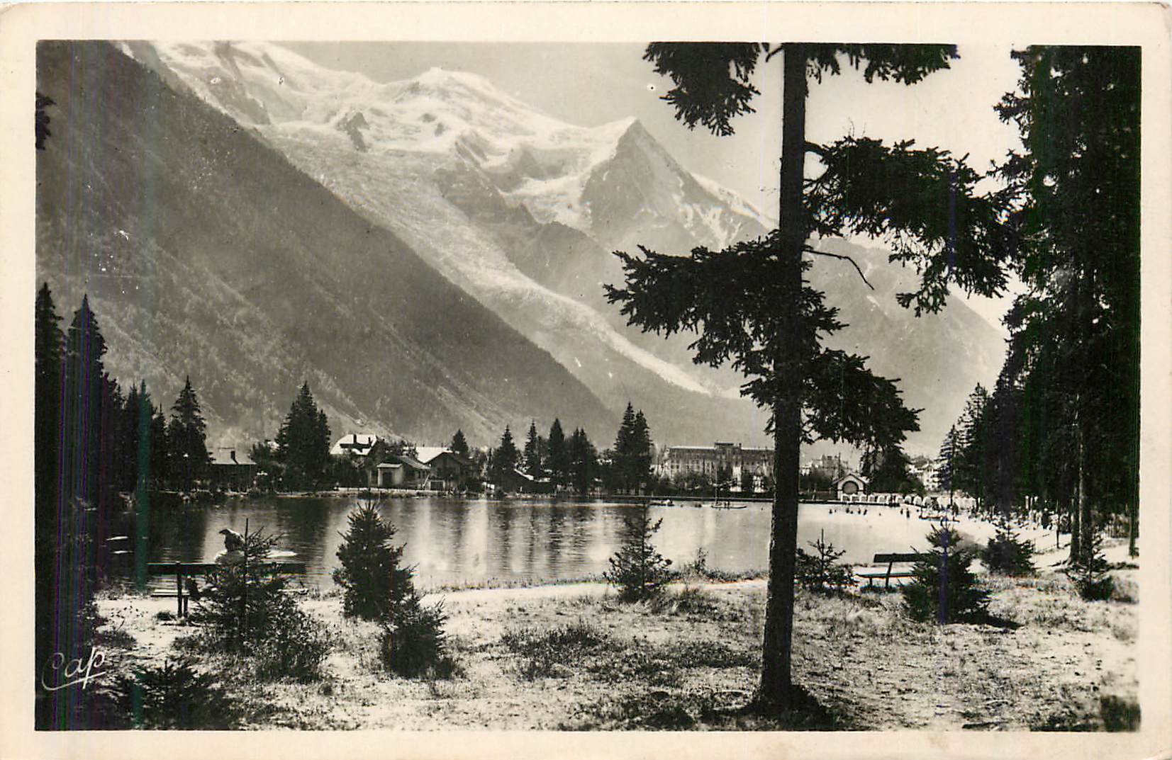 CPM Chamonix mont blanc lac du bouchet et le mont blanc