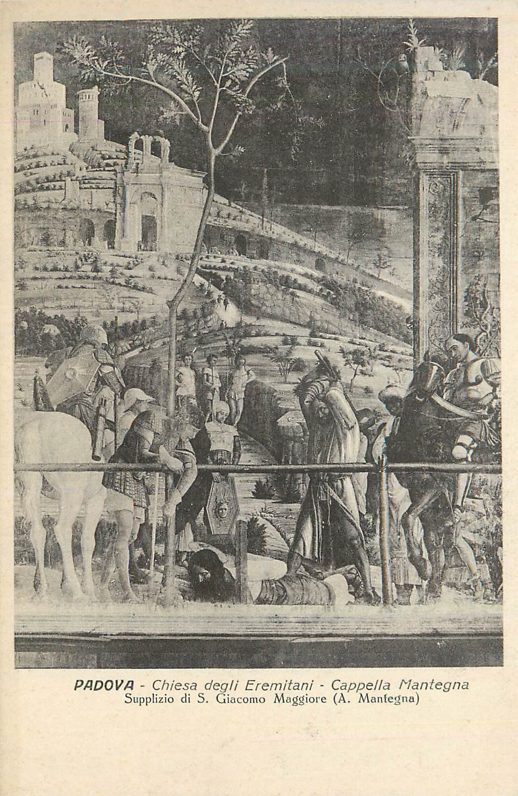 CPA Padova chiesa degli eremitani cappella mantegna