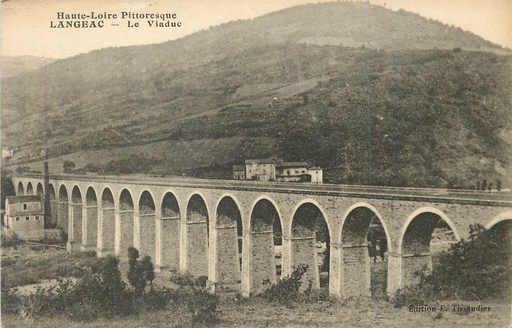 CPA Langeac le viaduc haute loire pittoresque