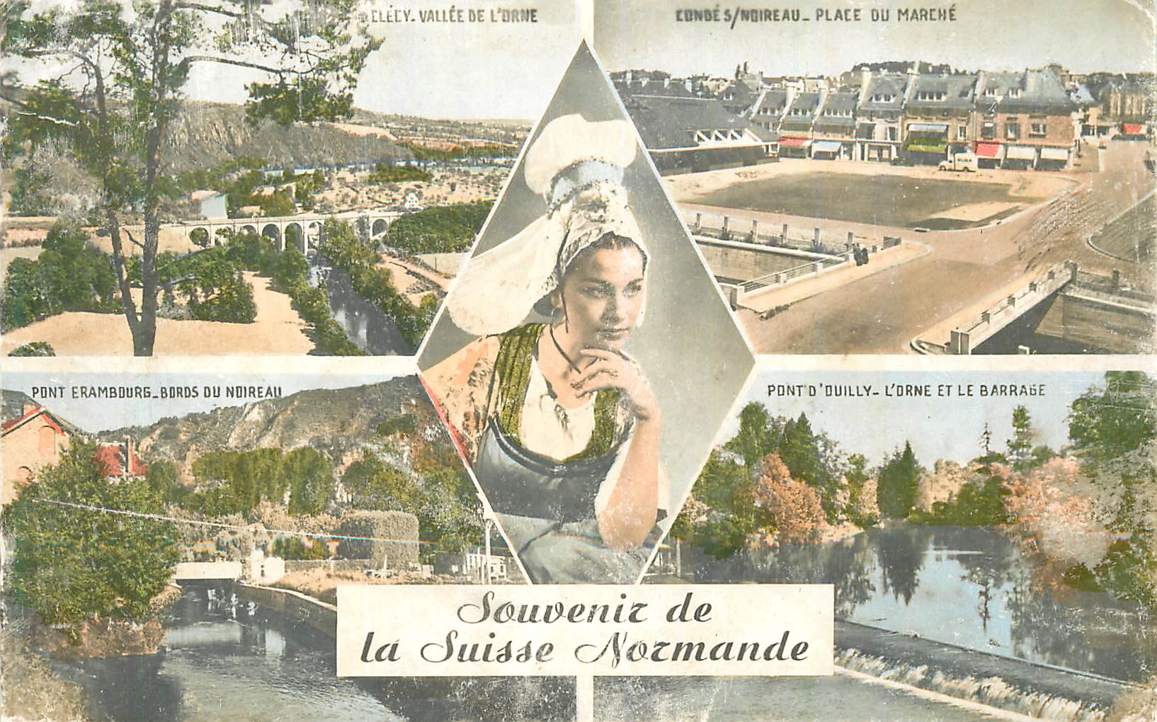 CPM Souvenir la suisse normande Clecy Conde Pont Erambourg