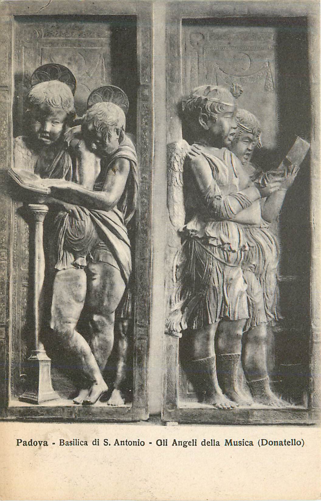 CPA Padova basilica di s antonio gli angeli della musica (donatello)