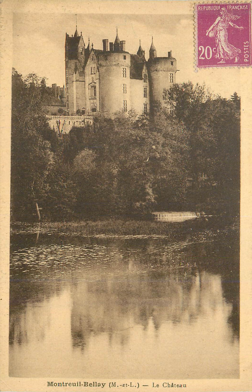 CPA Montreuil bellay (m et l) le chataeu