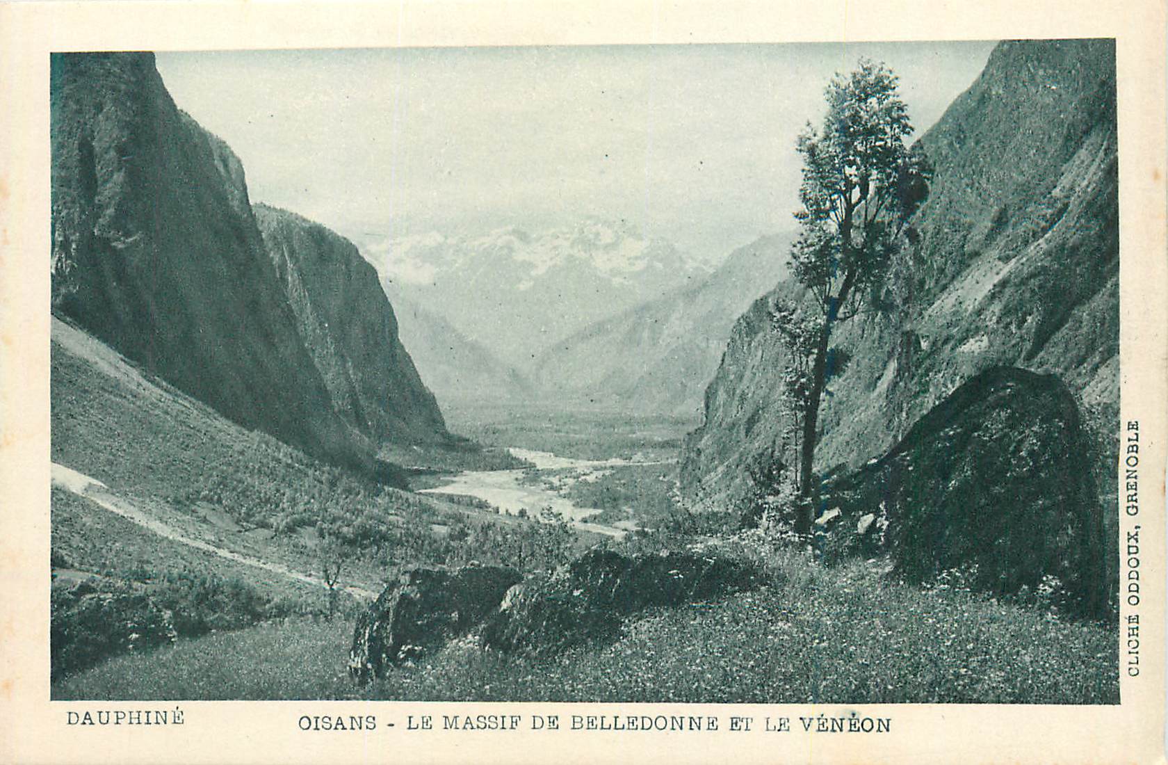 CPA Dauphine oisans le massif de belledonne et le veneon
