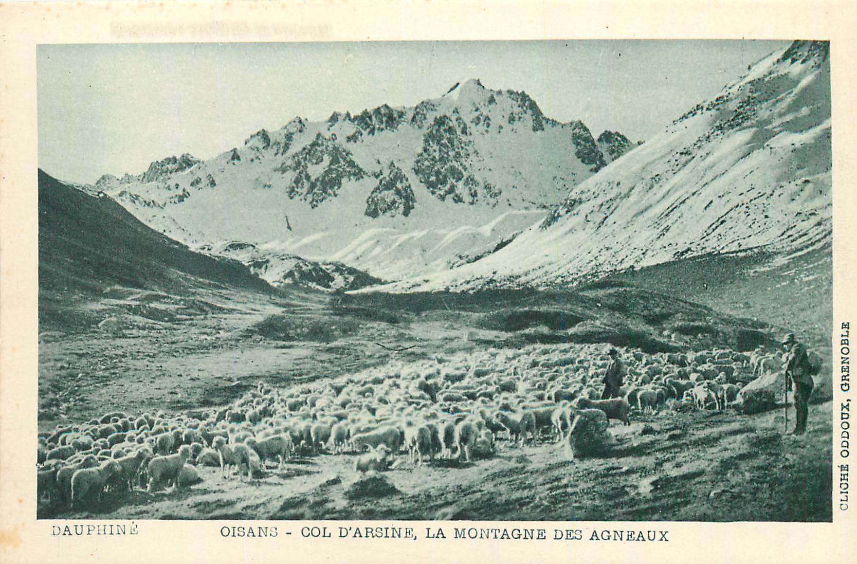 CPA Dauphine oisans col d arsine la montagne des agneaux