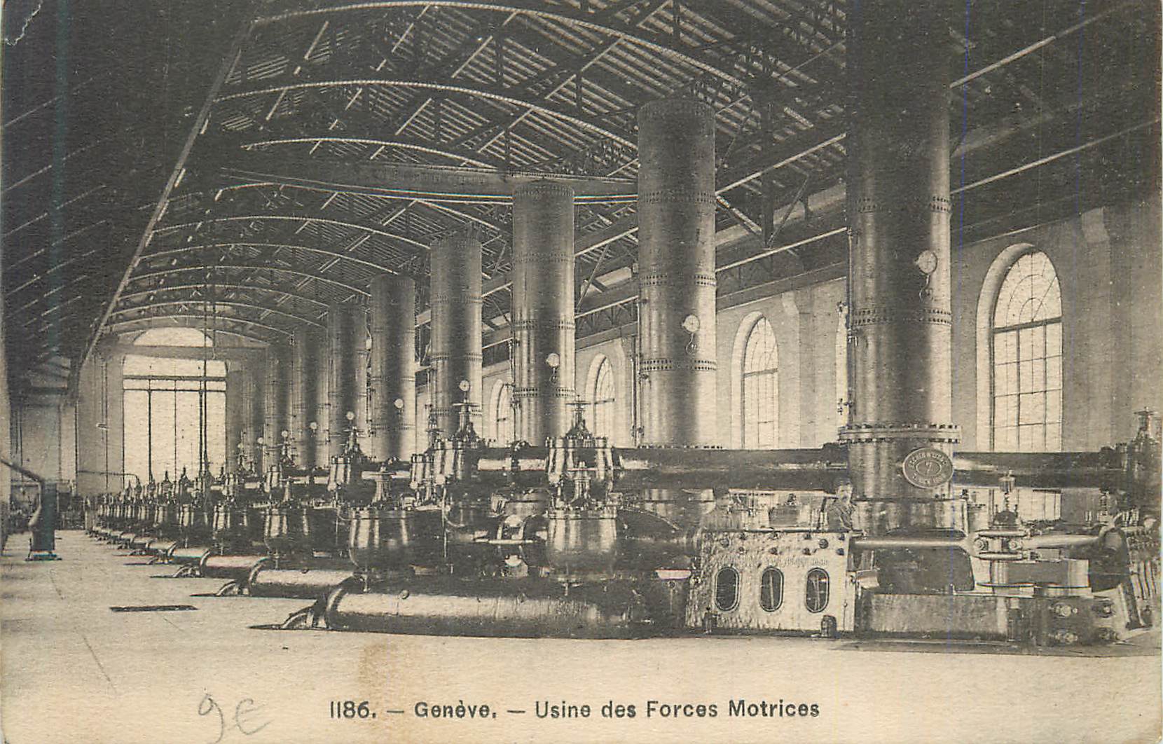 CPA Geneve usine des forces mortrices