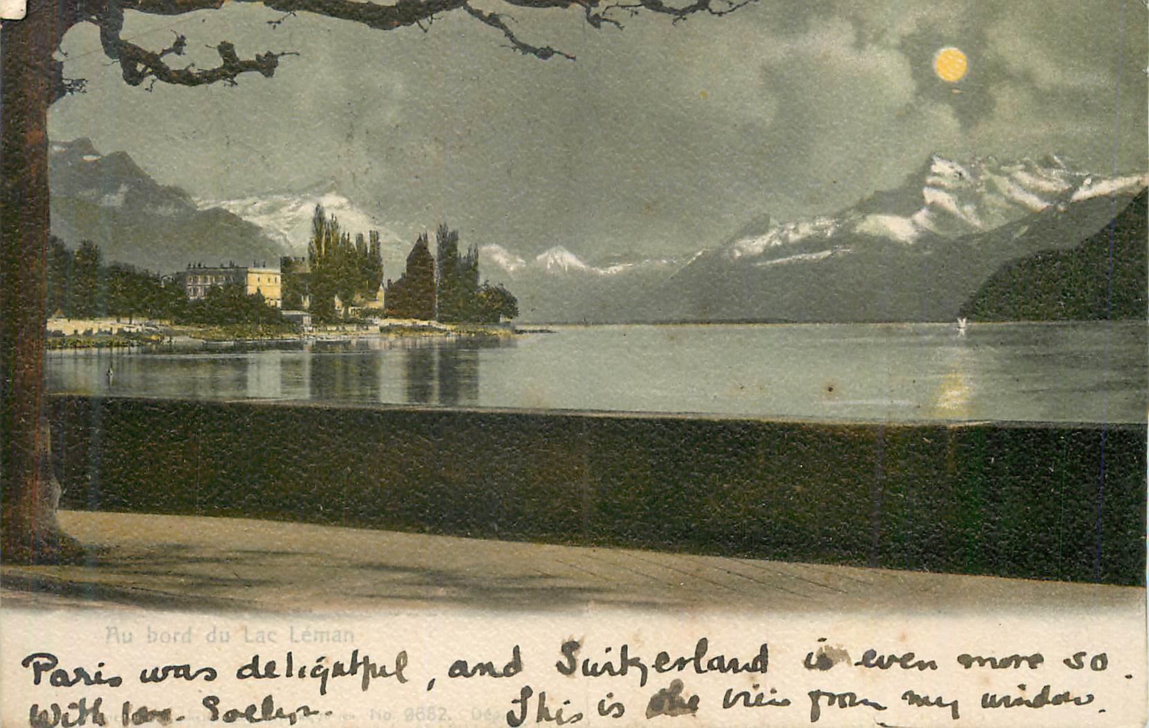 CPA Au bord du lac Leman