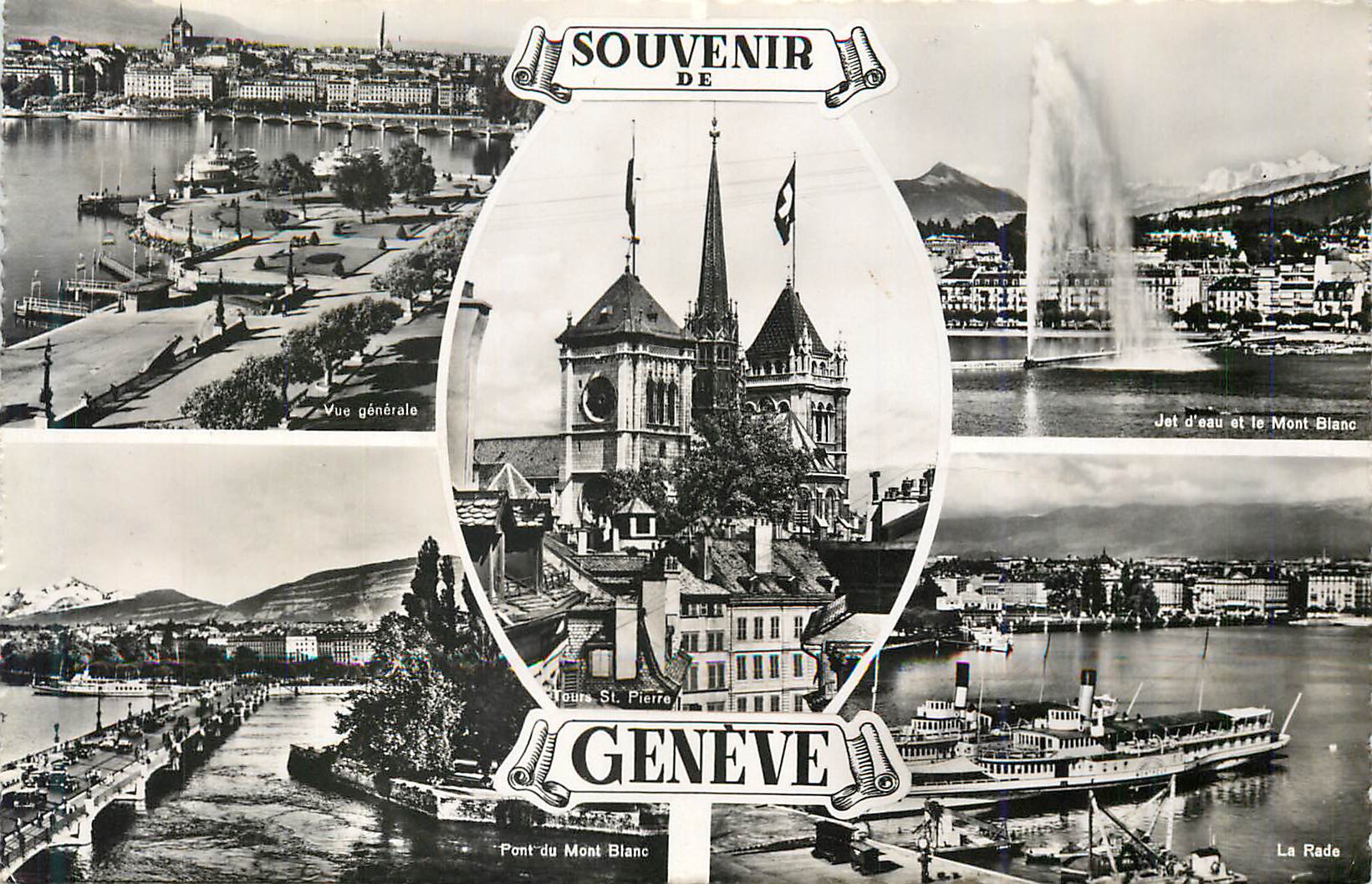 CPM Sourvenir geneve Bateau