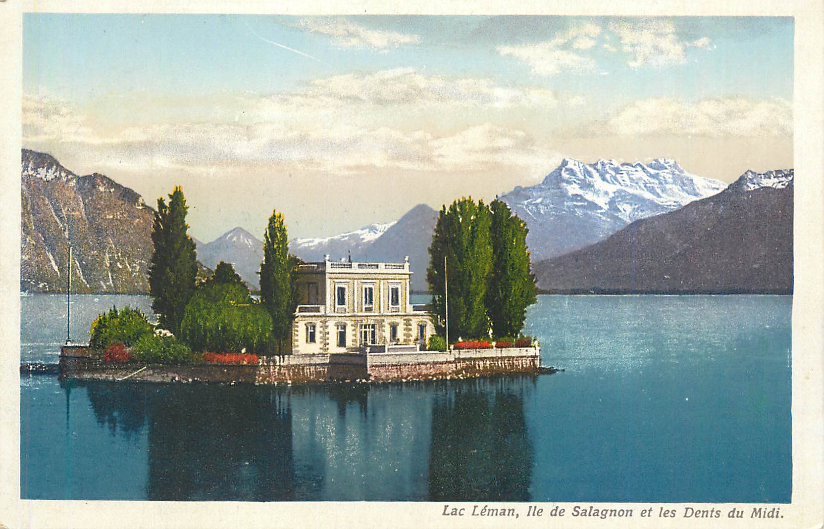 CPA Lac leman ile de salagnon et les dents du midi