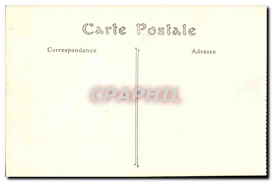 Caen CPA Ancien hotel de Valois — Verso