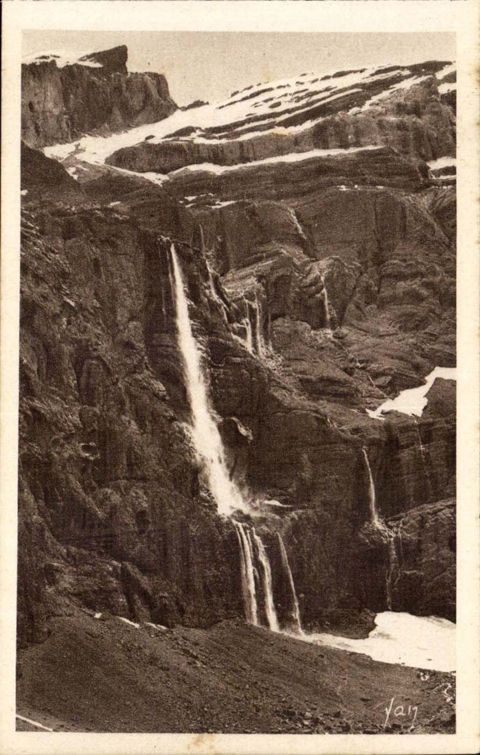 Gavarnie CPA La grande cascade Hauteur de chute 422m