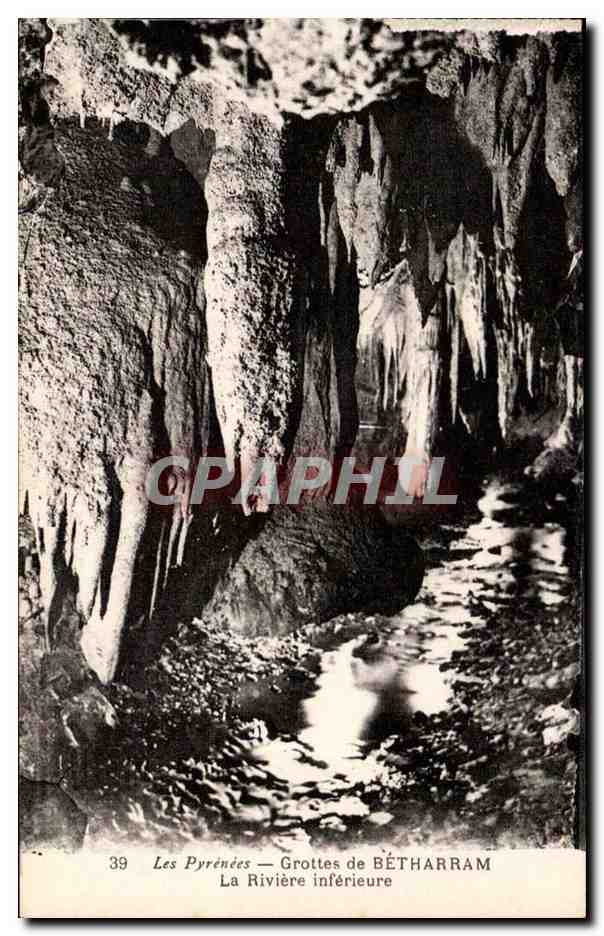 Les Pyrénées — Grottes de BÉTHARRAM — La Rivière inférieure