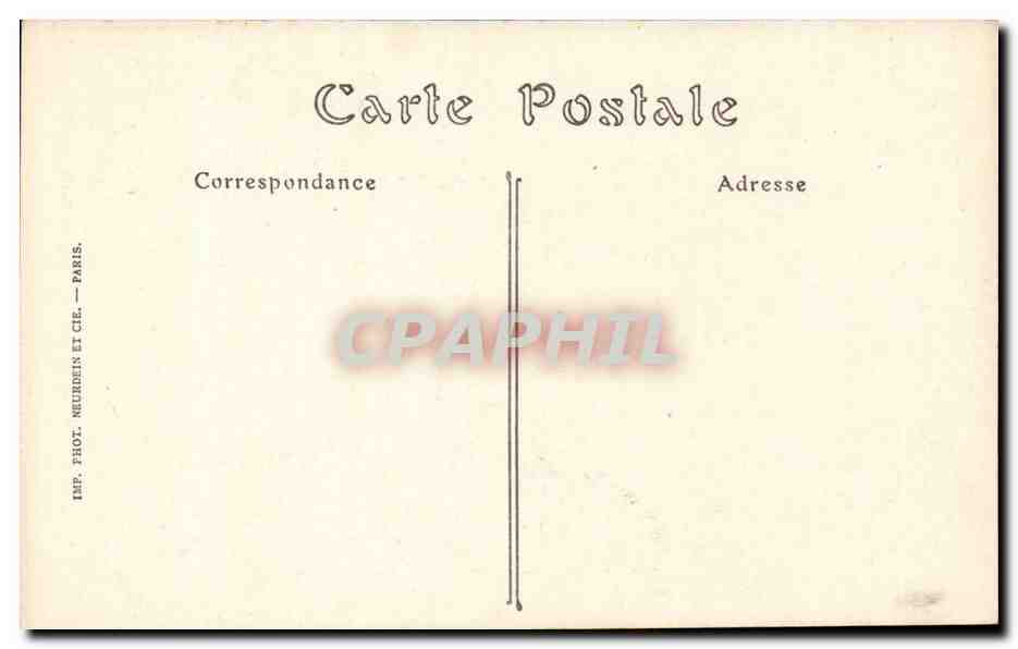 Neufchateau CPA Hotel de ville la porte — Rückseite