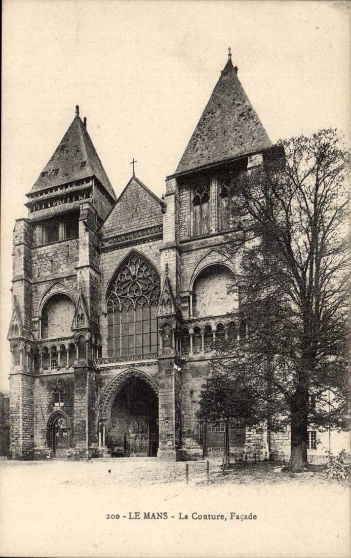 Le Mans - La Couture, Façade — éditeur inconnu, n° de série 200 - Recto