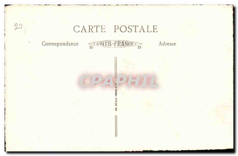 Cour située 9, Rue St-Jean — Lyon — Publisher B. H. O. No. 510 — Back