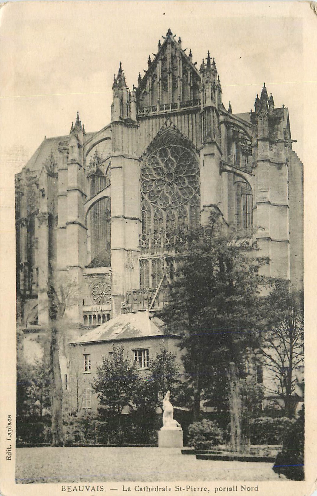 CPA Beauvais La Cathedrale St Pierre portail Nord