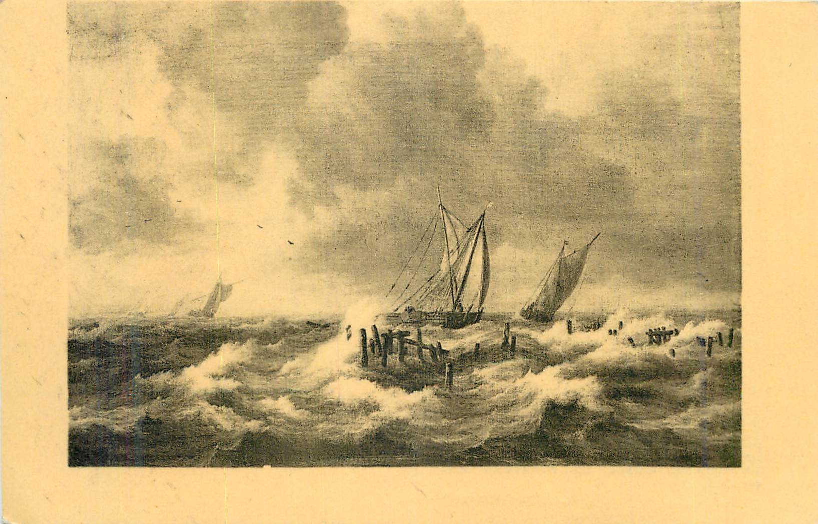 CPA Ruisdael Jacon Van Le Lac de Haarlem Bruxelles Musee de Peinture ancienne