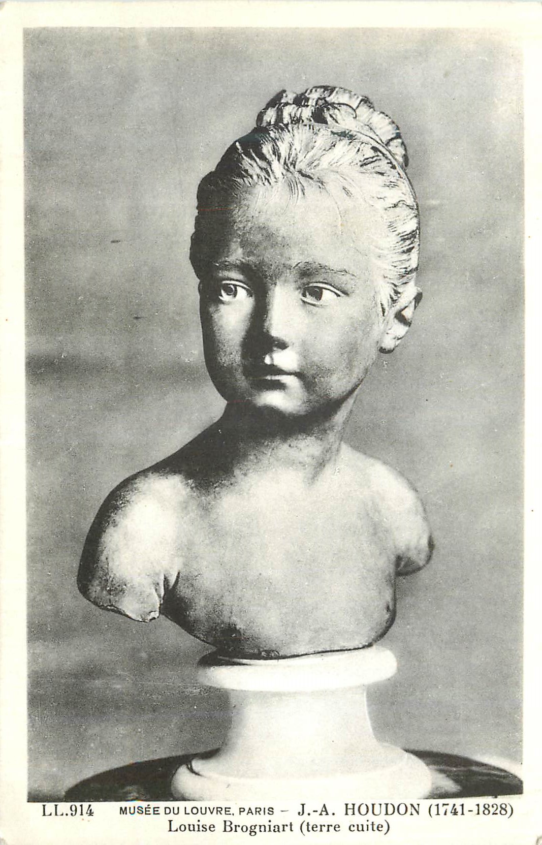 CPA Musee de Louvre Paris J A Houdon Louise Brogniart terre cuite