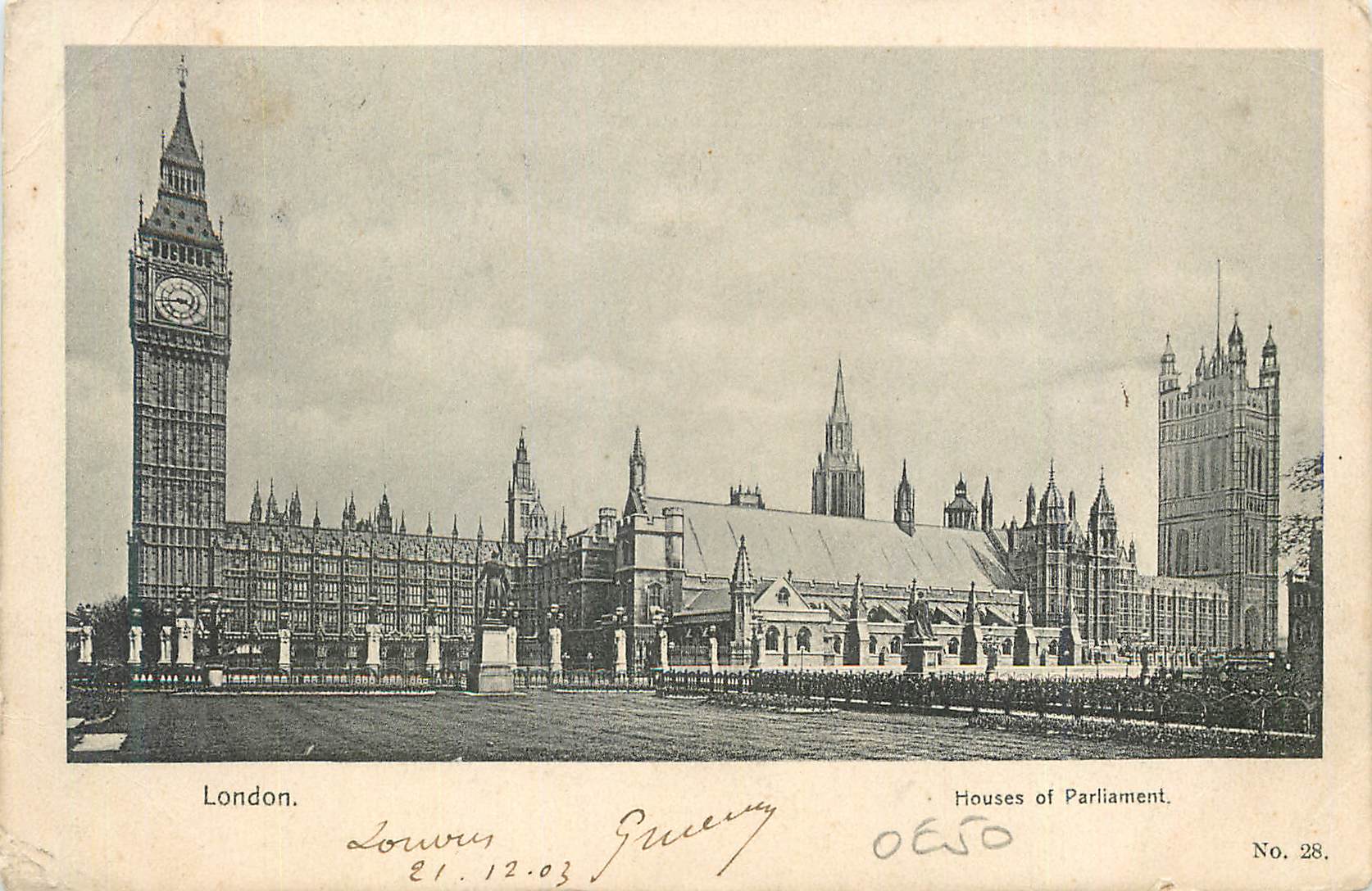 London — Palast von Westminster und Big Ben — Lowry & Guevery, Nr. 28