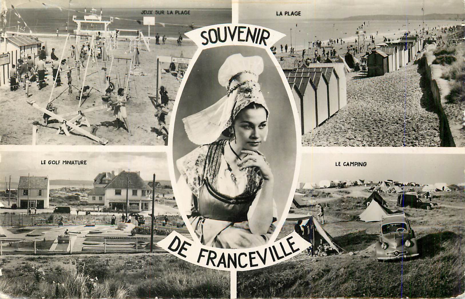 Franceville — Souvenir de Franceville — jeux sur la plage, golf miniature, camping