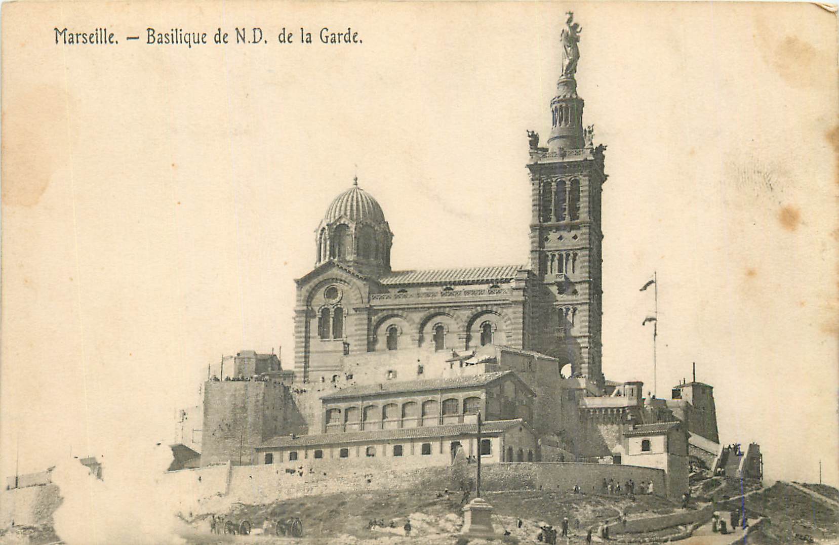 CPA Marseille Basilique N D de la Garde 