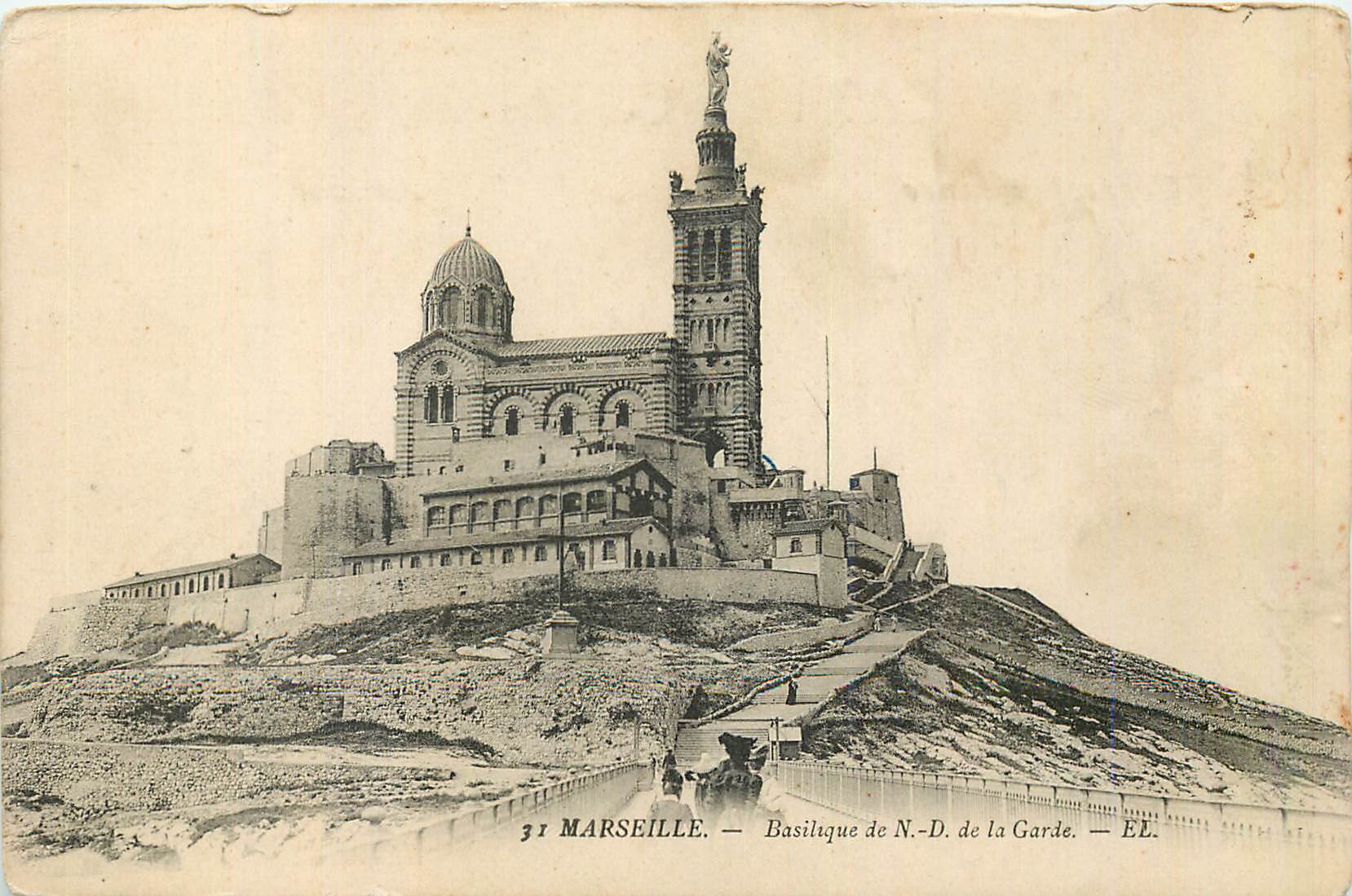 CPA Marseille Basilique N D de la Garde