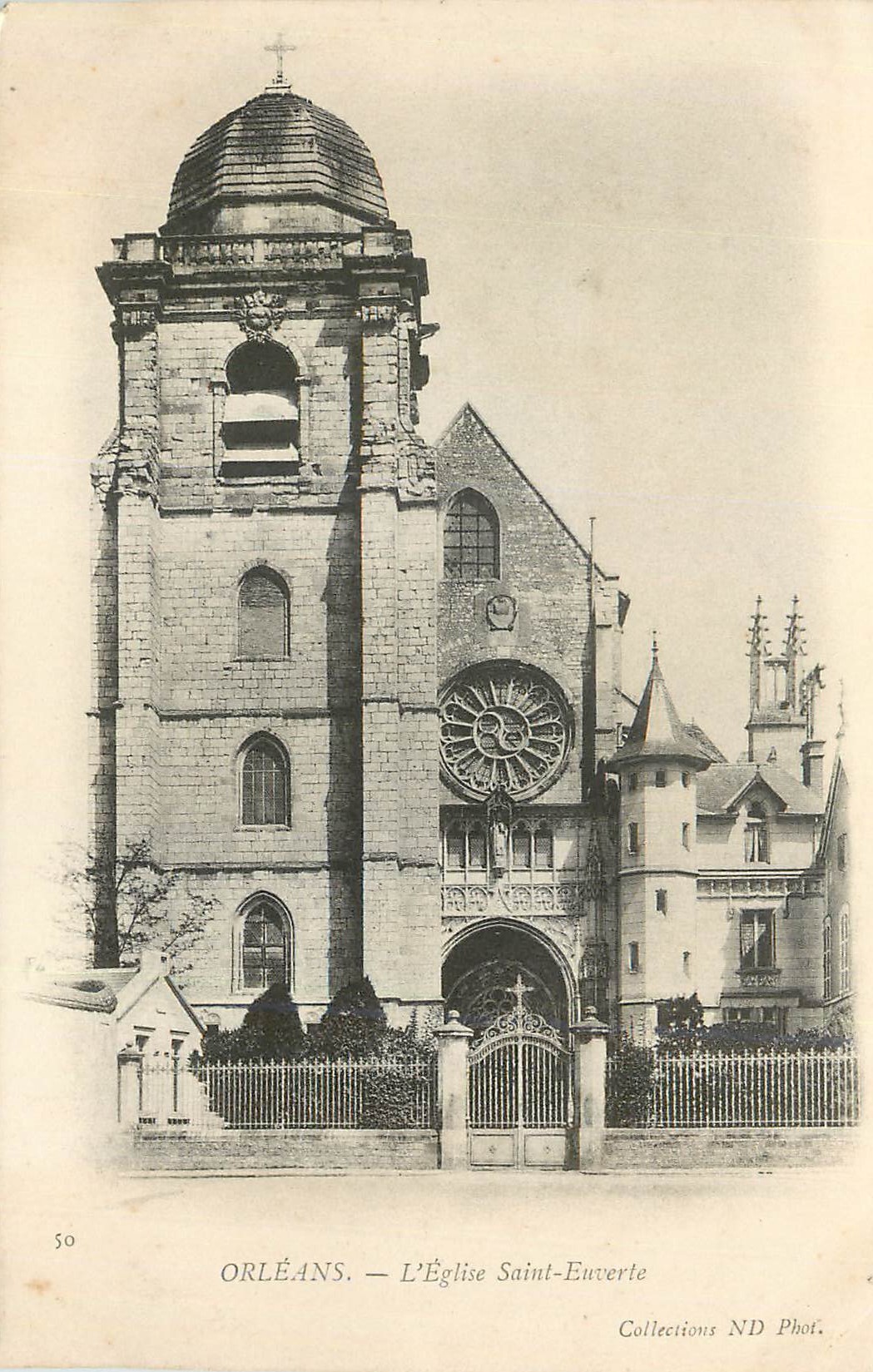 CPA Orleans L Eglise Saint Euverie