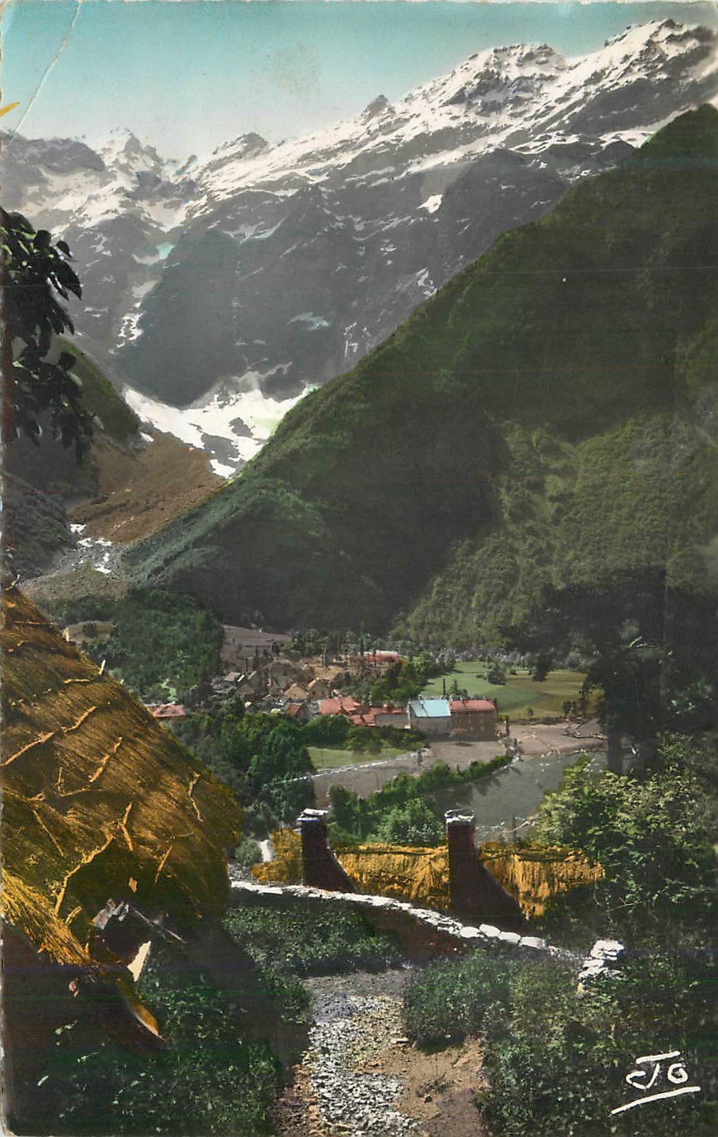 Vue de Zermatt — montagnes enneigées et village — éditeur ETO, n° 276