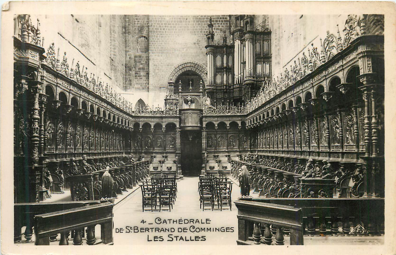 CPA Cathedrale de St Bertrand de Comminges Les Stalles Orgue
