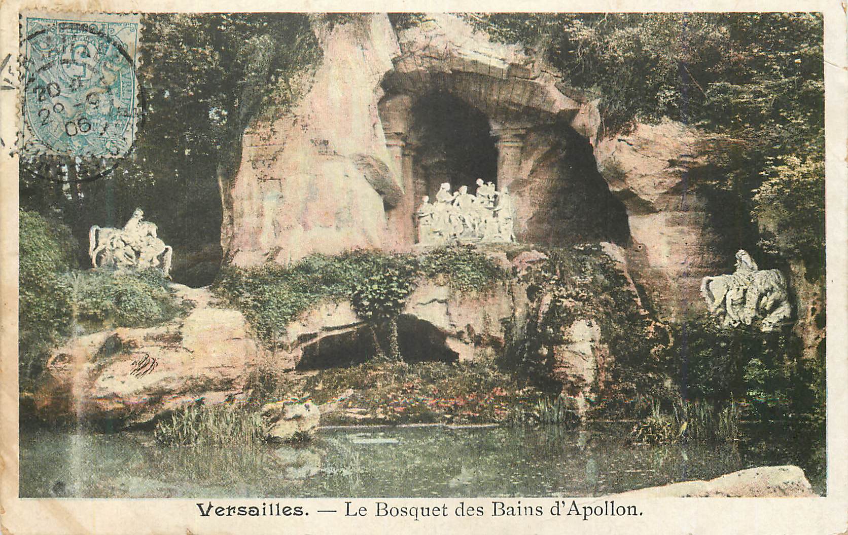 Versailles — Le Bosquet des Bains d'Apollon — Éditeur : C. Lévy, n° 12