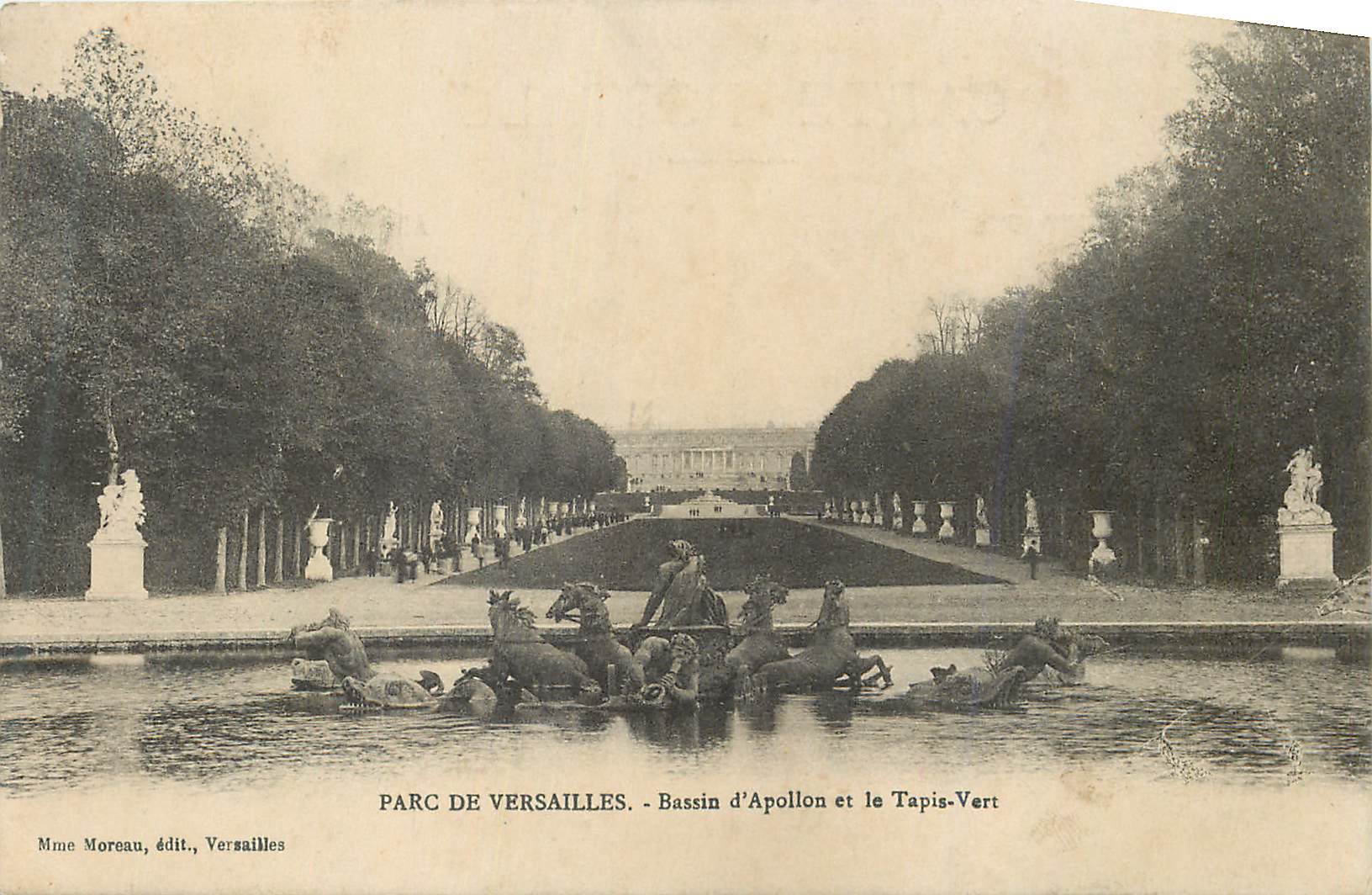 CPA Parc de Versailles Bassin d Apollon et le Tapis Vert
